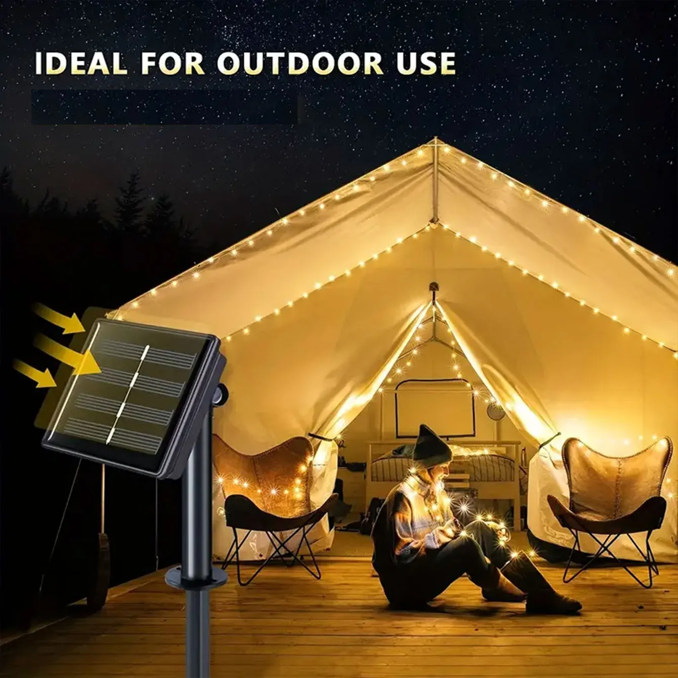 Solar Powered Fairy String Lights