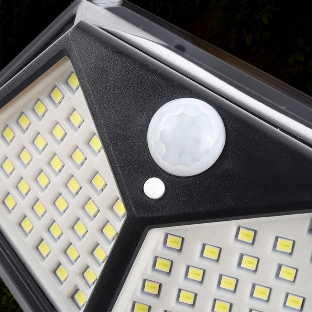 270° Wide Angle 100 LED Solar Powered Motion Sensor Light