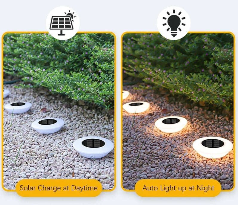 360° LED Solar Powered Ground Lamp