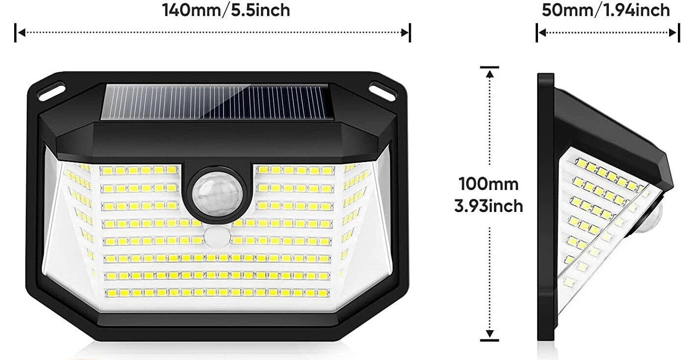 Heavy Duty 178 LED Solar Motion Sensor Light