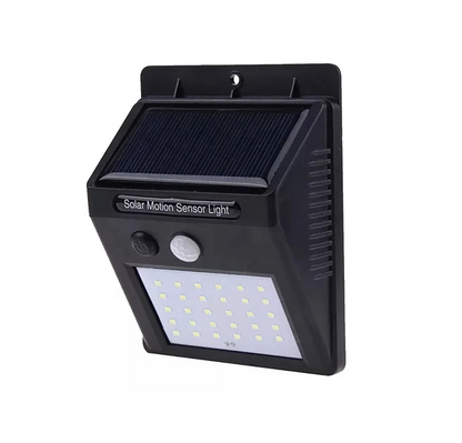 30 LED Solar Powered Motion Sensor Wall Light