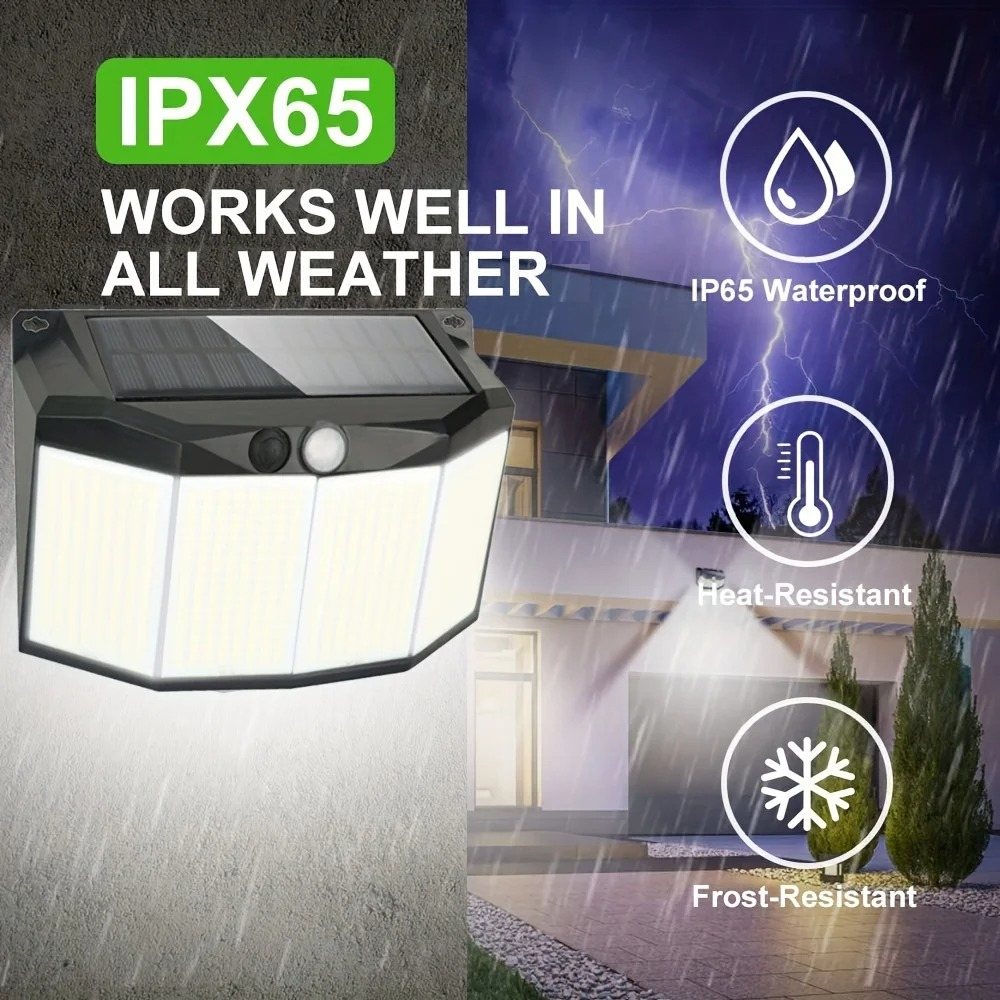 Super Bright 576 LED Solar Powered Motion Sensor Light