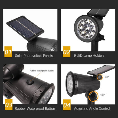 Solar Powered Outdoor Spotlights