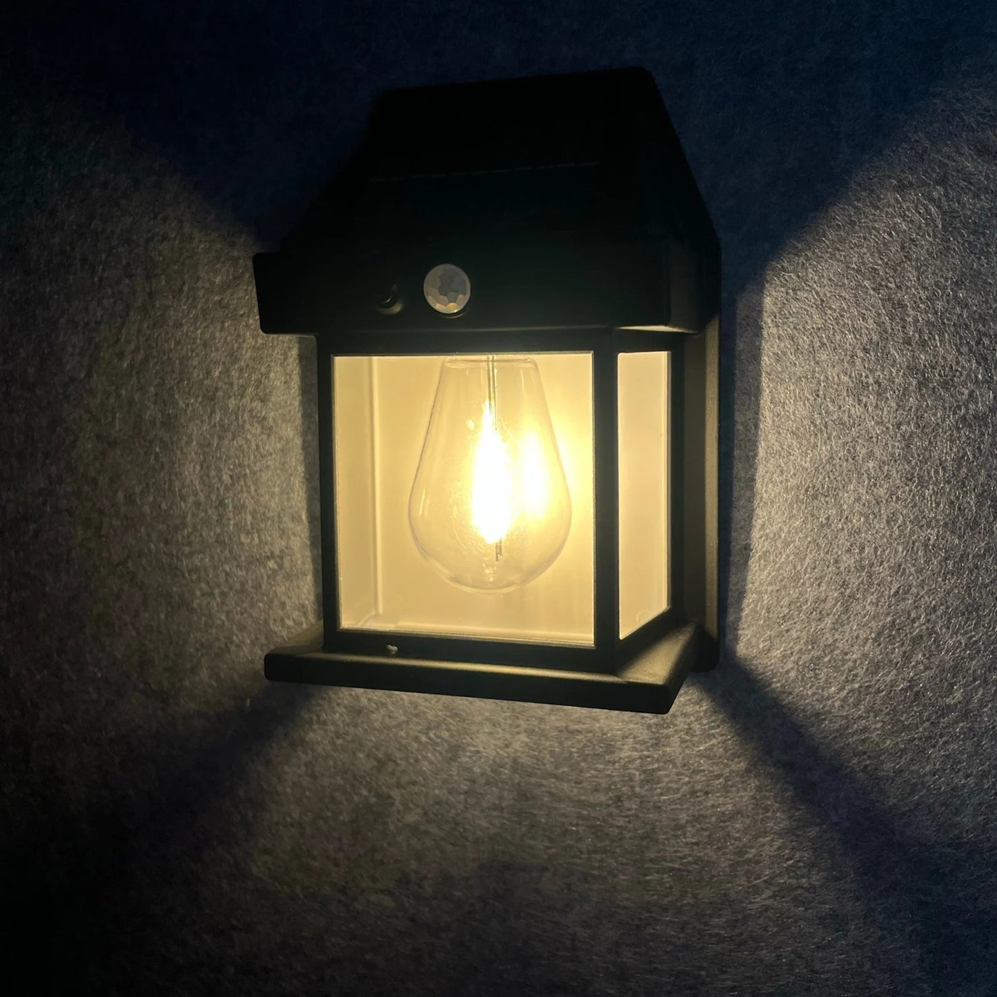 Tungsten Solar Powered Motion Sensor Wall Lamp