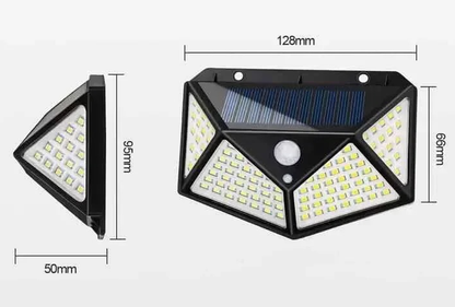 270° Wide Angle 100 LED Solar Powered Motion Sensor Light