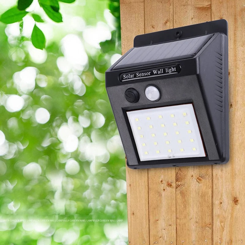 30 LED Solar Powered Motion Sensor Wall Light